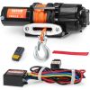 VEVOR Electric Winch ATV UTV 4500 lb Synthetic Rope Waterproof Remote Control