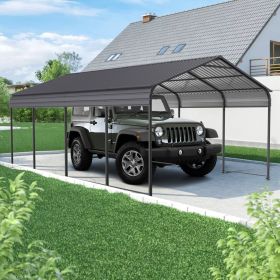 supply Video NEW Metal Carport 12 Ã—20 FT Heavy Duty with Galvanized Steel Roof, Metal Garage Canopy with Galvanized Steel Roof & Frame