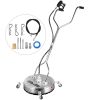 VEVOR Pressure Washer Surface Cleaner, 21'', Max. 4000 PSI Pressure by 3 Nozzles for Cleaning Driveways, Sidewalks