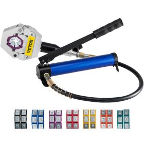 VEVOR Manually Operated AC Hose Crimper FS-7842B Separable Hydraulic Hose Crimper Kit Manual Piston Valve For Aluminum Pump Air Conditioning Repair wi