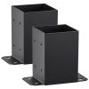 VEVOR 4x4 Post Base 2 Pcs, Inner Size 3.6"x3.6" Post Base Brackets