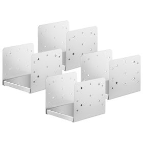 VEVOR 8"x 8" Post Base, 4Pcs Stainless Steel Adjustable Post Anchor Bracket(Internal 7.8 x 7.3")