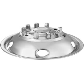 VEVOR 19.5-inch 10 Lug Wheel Simulators, 304 Stainless Steel Wheel Simulator Kit with Mirror Polished Finish