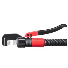 VEVOR Hydraulic Crimping Tool with 9 Sets of Dies AWG12-2/0 Copper And Aluminum Terminal Battery Lug Crimper, with a Cutting Pliers, Gloves