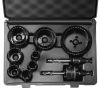 VEVOR Hole Saw Kit, 11 PCS Saw Blades, 2 Drill Bits, 1 Hex Wrench, General Purpose Size from 3/4" to 3", Bi Metal M42 Hole Saw Set with Carrying Case