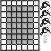 VEVOR Cargo Net with Mesh, 8' x 6.7' Cargo Net for Pickup Truck Bed, Heavy Duty Cargo Nets with Cam Buckles & S-Hooks & Cross Strap