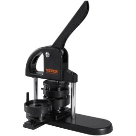 Button Maker, 1/1.25/2.28 inch(25/32/58mm) 3-IN-1 Pin Maker, with 300pcs Button Parts, Button Maker Machine with Panda Magic Book