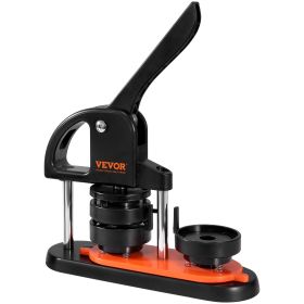 VEVOR Button Maker Machine, 2.28 inch/58mm Pin Maker with 100pcs Button Parts, Ergonomic Arc Handle Punch Press Kit