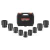 VEVOR Axle Nut Impact Socket Set 1" Drive 6-Point 9PCS SAE Spindle Nut Socket