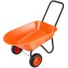 VEVOR Wheelbarrow Cart, 5 Cu. Ft. Load & 397 lbs Capacity, 2 Wheels Garden Dump Cart, Garden Wagon with Handle & 10" Wide Track Wheels