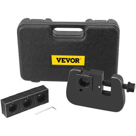 VEVOR 7843B Manual A/C Hose Crimper Kit,Handheld Air Hose Crimper Tool Kit with 4 Dies Whole Set #6#8#10#12,A/C Hose Crimper Repair Tool Kit Die Set