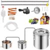 Moonshine Still Water Alcohol Distiller 8Gal w/Thumper Keg & 8W Water Pump