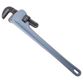 24 inch Pipe Wrench Aluminum Straight Pipe Wrench Heavy Duty 24-Inch Plumbers Wrench,Easy to Carry, Hangable Design, for Water Pipes