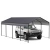 supply Video NEW Metal Carport 12 Ã—20 FT Heavy Duty with Galvanized Steel Roof, Metal Garage Canopy with Galvanized Steel Roof & Frame