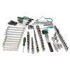 124-Piece Mechanics Tool Set, 1/2" 1/4" & 3/8" Drive Socket Tool Set - Including Ratchet Set Metric Sockets Wrenches Sets