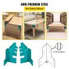 VEVOR Workbench Corner Brackets, 5mm Thick Steel Shop Table Bracket Kit, 8 PCs Workbench Bracket Kit
