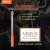 VEVOR Torque Wrench, 3/8-inch Drive Click Torque Wrench 10-80ft.lb/14-110n.m, Dual-Direction Adjustable Torque Wrench Set