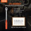 VEVOR Torque Wrench, 1/2-inch Drive Click Torque Wrench 10-150ft.lb/14-204n.m, Dual-Direction Adjustable Torque Wrench Set