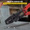 VEVOR Hand Swager Crimper 24 Inch,Swaging Tool 5 Cavity 1/16" 3/32" 1/8" 5/32" 3/16"