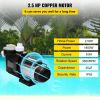 VEVOR 2.5HP Swimming Pool Pump Motor Hayward Lift 62ft In/Above Ground Pool Pump