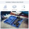 Multiplier Torque Wrench Labor Saving Lug Nut Wrench Cr-v Socket + Case