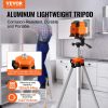 VEVOR Laser Level Tripod Â¼ x 20 Thread 27.36-68.11 inch Height Adjustment