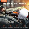 VEVOR 3/8" Cordless Electric Ratchet Wrench Set, 12V 33 Ft-lbs Power Ratchet Tool Kit, 45-Min Fast Charge, 2-Pack 2.0Ah Battery, Built-in LED Light