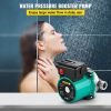 VEVOR Hot Water Recirculating Pump, 93W 110V Water Circulator Pump, Automatic Start Circulating Pump NPT 3/4" w/Brass Fittings, Stainless Steel Head