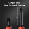 Electric extended ratchet wrench set, 57NM high torque cordless ratchet wrench, 3/8 "18V variable speed electric ratchet tool, LED light, 7 sleeves