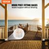 VEVOR 8"x 8" Post Base, 1Pcs Stainless Steel Adjustable Post Anchor Bracket(Internal 7.8 x 7.3")