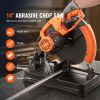 VEVOR Abrasive Chop Saw, 14"/355mm Blade Diameter Cut Off Saw, 2300W 3600RPM Steel Cutting Machine