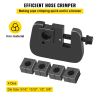VEVOR 7843B Manual A/C Hose Crimper Kit,Handheld Air Hose Crimper Tool Kit with 4 Dies Whole Set #6#8#10#12,A/C Hose Crimper Repair Tool Kit Die Set