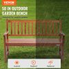 VEVOR Outdoor Bench, 50 inches Wood Garden Bench for Outdoors, Outdoor Garden Park Bench with Backrest and Armrests, 800 lbs Load Capacity Bench