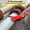 VEVOR Chain Wrench Pipe 36inch,Heavy Duty Oil Filter Chain Wrench Capacity 4-1/2 to 7-1/2inch