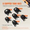VEVOR Pro Press Tool, 18V Electric Pipe Crimping Tool for 1/2" to 2" Copper Pipes, Press Tool Kit with 6 Pro Press Jaws, 2pcs 4AH Battery