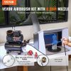 VEVOR Airbrush Kit, Dual Fan Air Tank Compressor System Kit with 3.5L Air Storage Tank, Air Brush Set with 0.3 mm Tip Airbrush, Holder