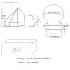 Canvas Tent Bell Tent Glamping, 4 Seasons Yurt Tent for Camping, 4M/5M Cotton Canvas Tent for Family Camping, Outdoor Hunting