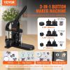 Button Maker, 1/1.25/2.28 inch(25/32/58mm) 3-IN-1 Pin Maker, with 300pcs Button Parts, Button Maker Machine with Panda Magic Book