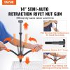 VEVOR Rivet Nut Tool, 14' Rivnut Tool Kit with 7 PCS Metric and SAE Mandrels, 70 PCS Assorted Rivet Nuts, 10-24, 1/4-20, M6, 5/16-18, M8, 3/8-16, M10