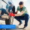 Telescoping Lug Wrench Extendable Tire Wheel Nut Wrench with CR-V Sockets 17mm 19mm 21mm 23mm Free Work Gloves