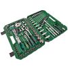 124-Piece Mechanics Tool Set, 1/2" 1/4" & 3/8" Drive Socket Tool Set - Including Ratchet Set Metric Sockets Wrenches Sets