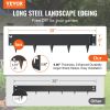 VEVOR Steel Landscape Edging, 5-pack Steel Garden Edging Borders, 39" L x 5" H Strips, Hammer-in Edging Border