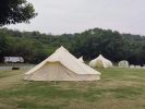 SAM&HAIBEI 6 Persons Canvas Tent Bell Tent Glamping,4 Seasons Yurt Tent for Camping, Heavy Cotton Canvas Tent for Family Camping,Outdoor Hunting