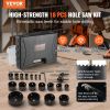 VEVOR Hole Saw Kit, 18 PCS Saw Blades, 6 Drill Bits, 1 Hex Wrench, General Purpose Size from 3/4" to 4-1/2"