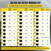 VEVOR Oil Filter Socket Set, 30 Pcs Oil Filter Wrench Set, Sturdy Steel Oil Filter Socket, 3/8" Oil Filter Socket