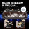 VEVOR 15HP Gas Powered Air Compressor, 30 Gallon Horizontal Air Compressor Tank