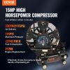 VEVOR 15HP Gas Powered Air Compressor, 30 Gallon Horizontal Air Compressor Tank