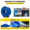 VEVOR Discharge Hose, 1-1/2" x 105', PVC Fabric Lay Flat Hose, Heavy Duty Backwash Drain Hose with Clamps, Weather-proof & Burst-proof
