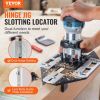 VEVOR Door Hinge Jig, Aluminum Alloy Woodworking Hole Opener, Slotting Locator, Flexible Wooden Door Hinge Hole Guide