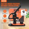 VEVOR Button Maker Machine, 0.98 inch/25mm Pin Maker with 500pcs Button Parts, Button Maker with Panda Magic Book